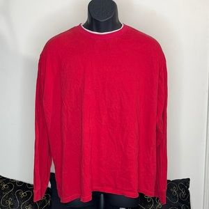 Plain Red Long Sleeve Shirt